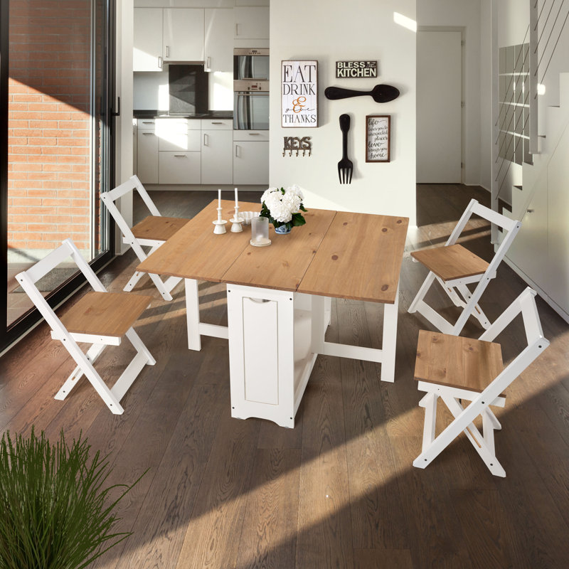 Palmateer 4 - Person Dining Set, White