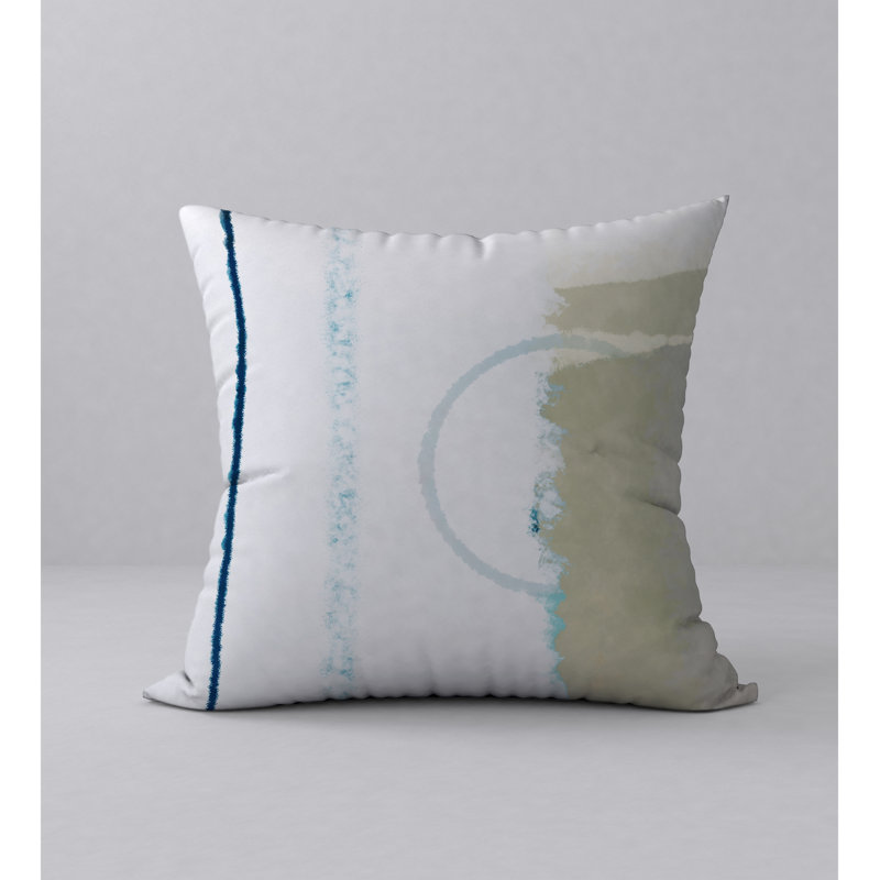 Reversible Throw Pillow, 18" x 18", White