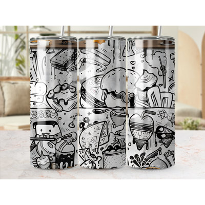 Choose Handmade Tumblers 591 mL Vacuum Insulated Stainless Steel (18/8) Travel Tumbler with Straw