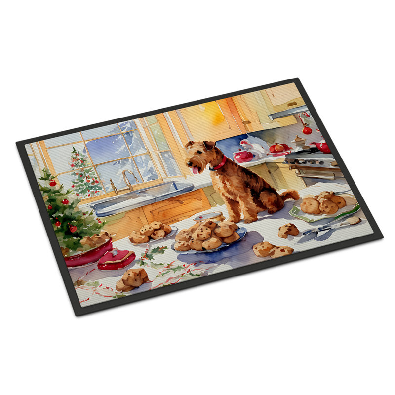 Paillasson Lakeland Terrier Junya DAC3846, L 24 po x L 36 po