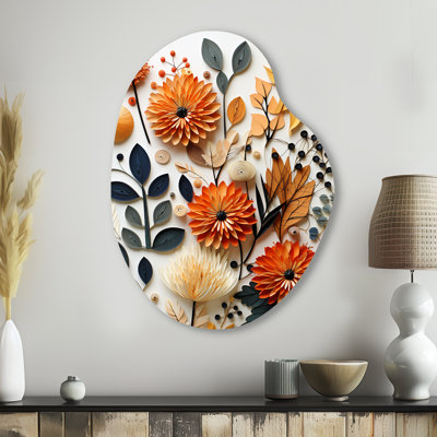 Geraghty - Abstract Midcentury Pear Shape Asymmetric Metal Wall Art