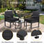  Rectangular 2 - Person 16.5" Long Bistro Set with Cushions-1352317863