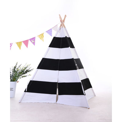 Blue Elephant 121.92cm W x 121.92cm D Indoor Cotton Triangular Play Tent