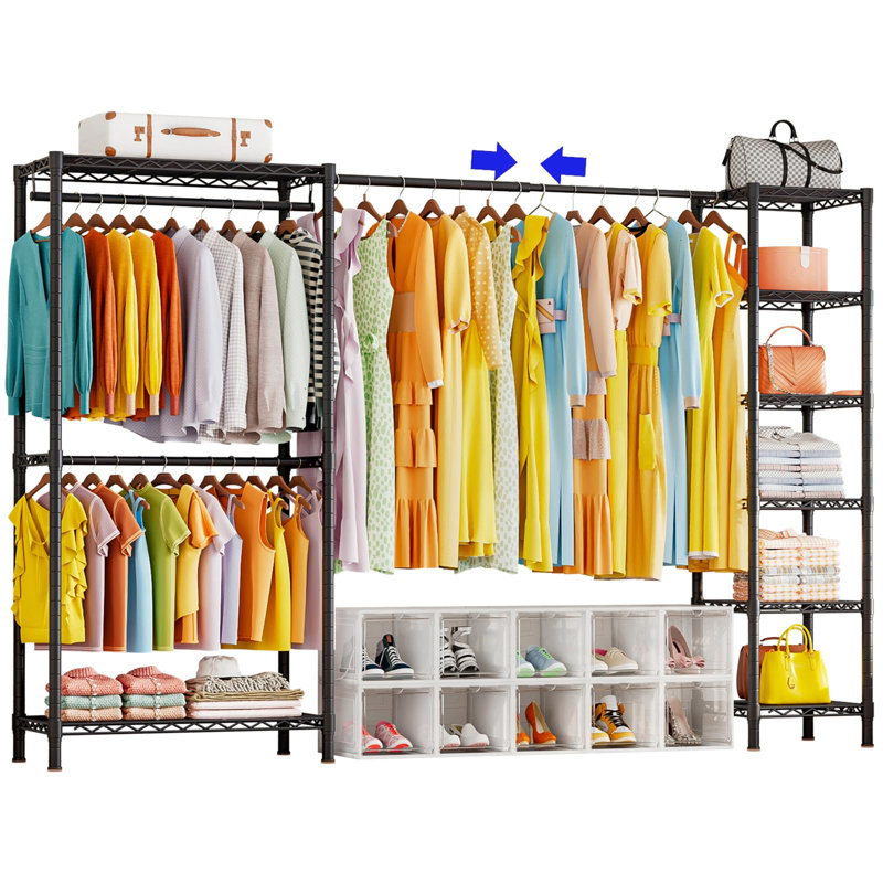 183cm Clothing Rack, Black