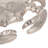 Aluminum Metal Crab Figurine Coastal Decorative Sculpture - Nautical Accent Decor in Trendy Ocean-Inspired Style.
