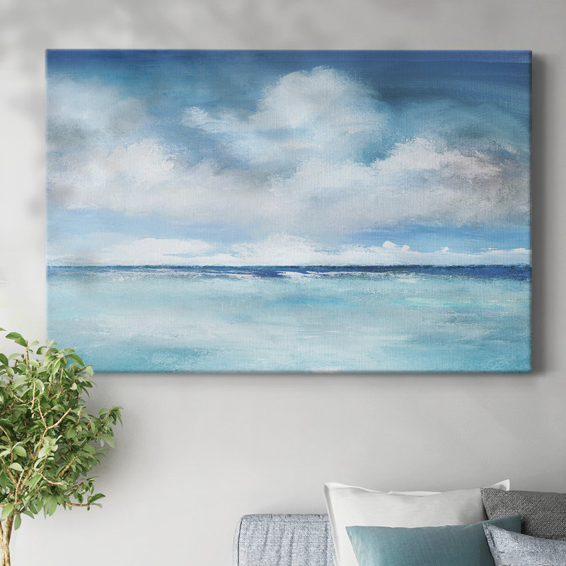 Caribbean Clouds-Gallery Wrapped Canvas, 12" H x 18" W