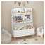 Bibliothèque pour enfants, porte-revues et livres, organisateur de livres, armoire de rangement pour jouets, blanc