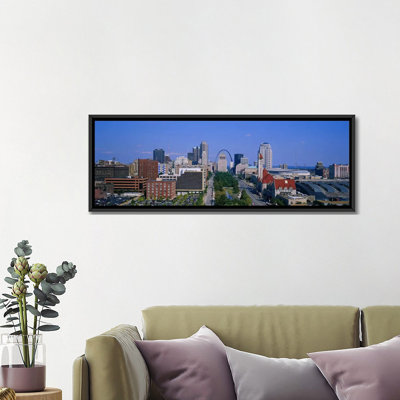 « view high angle of a city, st louis, missouri », reproduction de photo sur toile