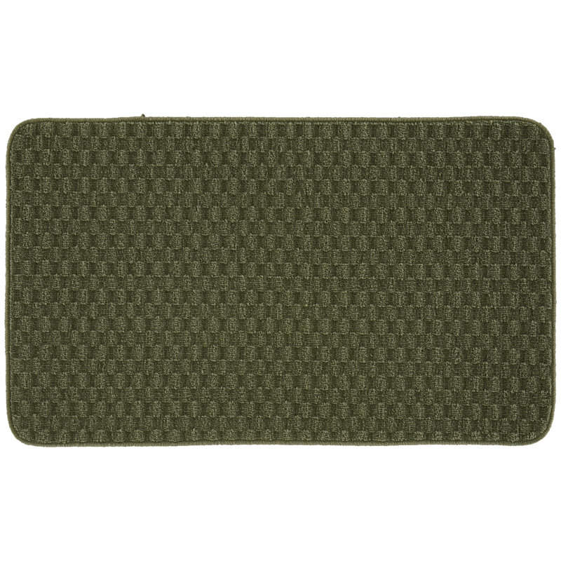 Lomax Non-Skid Kitchen Mat, Sage, 18" W x 30" L