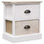 Almus 38cm W Solid Wood Bedside Table