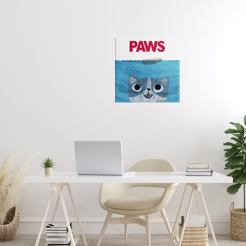 «Paws Cat Movie Parody», conception par Planète Cat par Angie Rozelaar, H 17 po x l 17 po