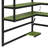 Modern Gaming Loft Bed With Lighted Desk, Storage Bookcase, Racks And Power Outlets-189324024-189324025