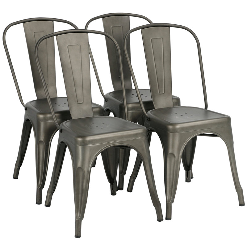 Clogh Counter Stool with Metal Frame, Metal