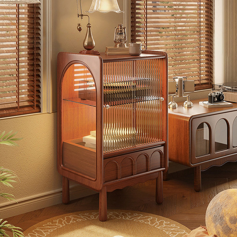 Mid-Century Modern Walnut Solid Wood Sideboard