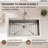 32" L Undermount Workstation Single Bowl Stainless Steel Kitchen Sink-131005541