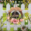 Couronne rose 16 pouces pour porte d'entrée