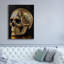 Toile épique «Golden Skull» par Rey Klimt