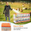 Boîte de nidification en métal - Support mural pour poules / canards, collection et assemblage facile d'œufs, équipement de cage en acier galvanisé ventilé - orange