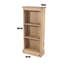 3 Tier Low Narrow Bookcase Display Shelf