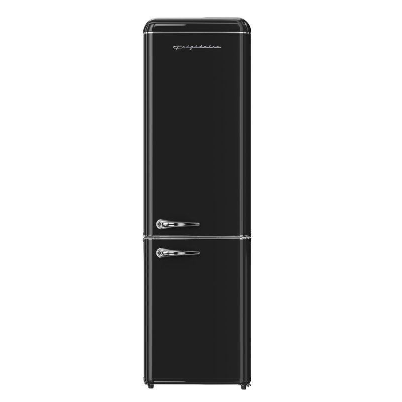 Frigidaire 9,0 pieds cubes Pi. Réfrigérateur rétro à fixation par le bas, noir, Noir