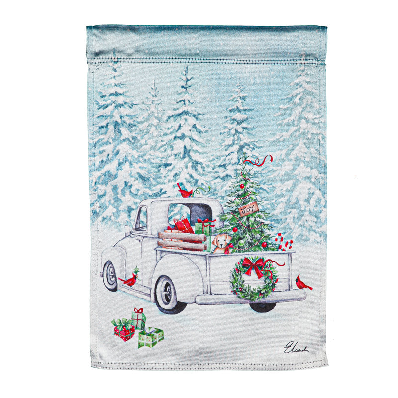 Drapeau de jardin en polyester 18 x 12,5 po.