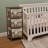 Jhavon 3 Drawer Wooden Cabinet with Wicker Storage Baskets and Brown Bear Design for Home Organization