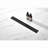 28 Inch Linear Shower Drain With Removable Quadrato Pattern Grate Cover, 304 Stainless Steel Shower Floor Drain With Hair Strainer And Leveling Feet-122460859