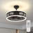 19.7" Industrial Caged LED Ceiling Fan Light with Remote Control, Dimmable, 3 Color Temperatures Selectable