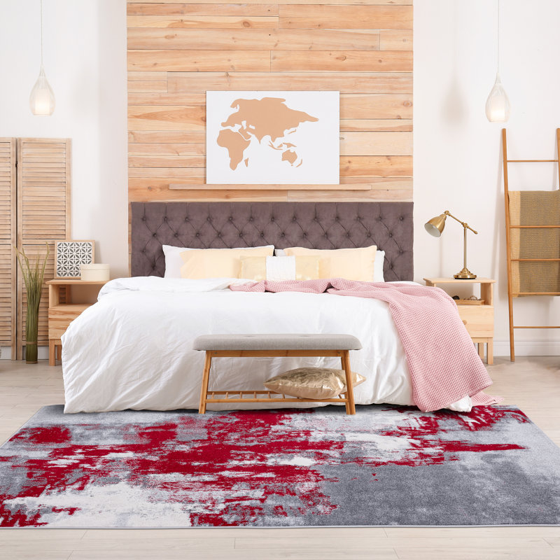 Tapis abstrait rouge, Rectangle 6 pi x 9 pi