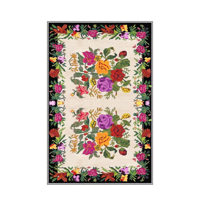 Elegant Hall Carpet, 31.5 x 78.7 inches | 100% Polyester, 0.4 inch Pile Height | Antibacterial, Non-Slip PVC Felt Dot Underside | Machine Washable, Durable Woven Design | Perfect for Entryways & Living Spaces
