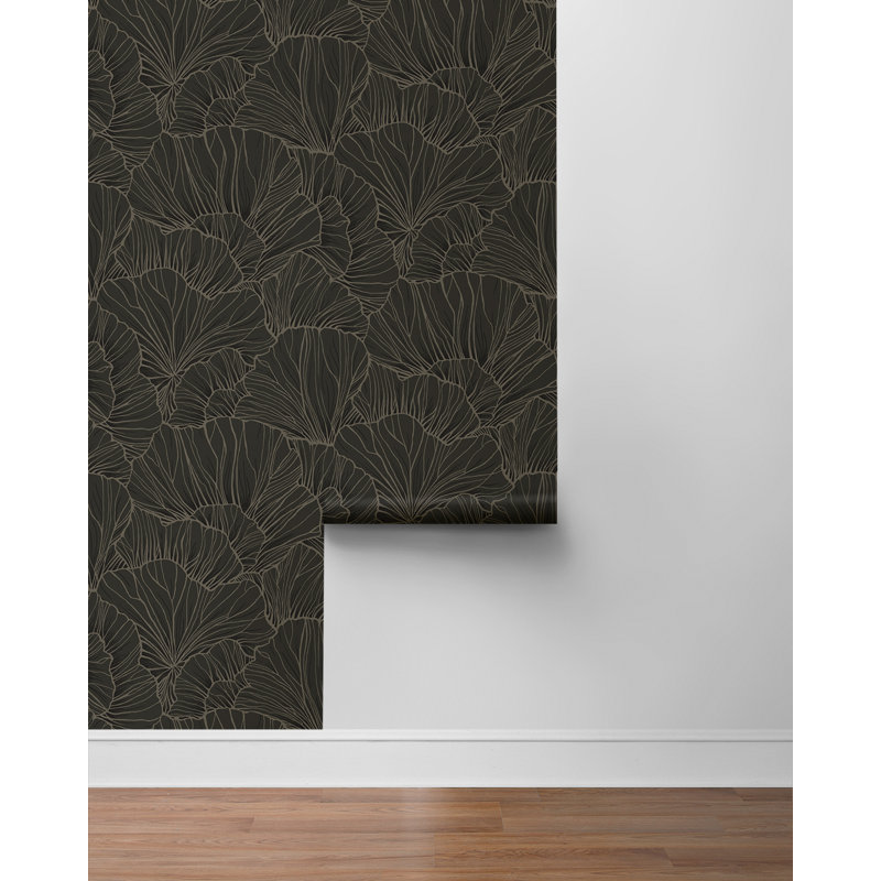  Frosted Linen Coral Way Peel And Stick Wallpaper, Wrought