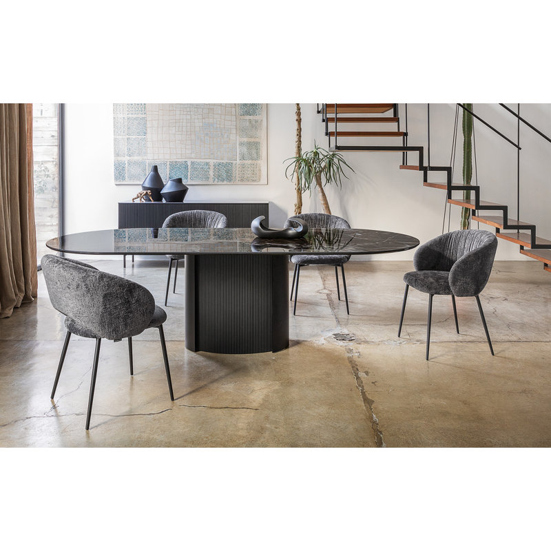 Chaises animées, Noir mat, Gris anthracite Aspen