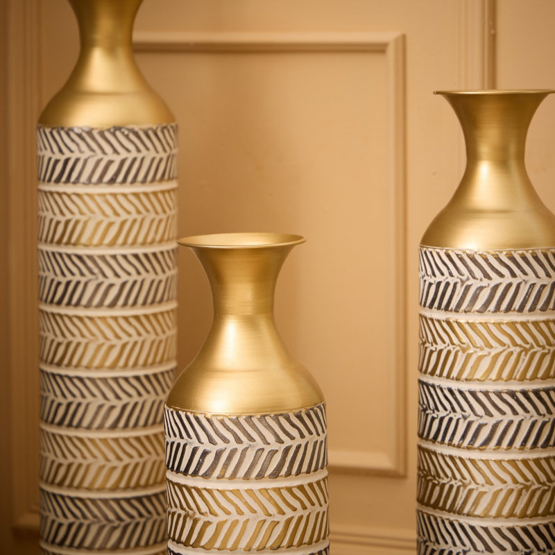 Vase de plancher en métal Mikinley