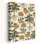 Art mural rétro avec motif botanique de citron-793254441