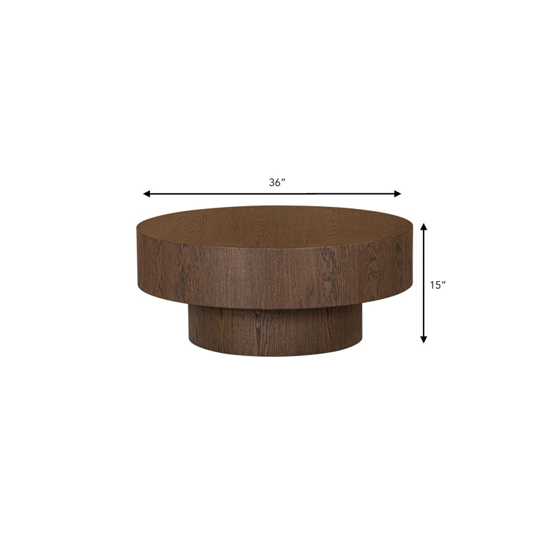 Corey Coffee Table Rustic Oak, Dark Brown