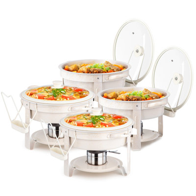 Ensemble de buffet à vaisselle rond 5 pintes avec couvercle