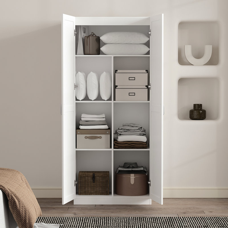 Armoire de rangement Cornelia Nan, Blanc