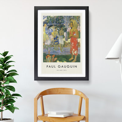 Hail Mary by Paul Gauguin - 1 Piece Single Picture Frame Wall Art