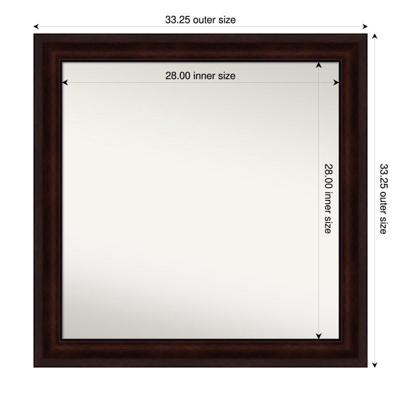 Nathian Mirror, 33.25" x 33.25"