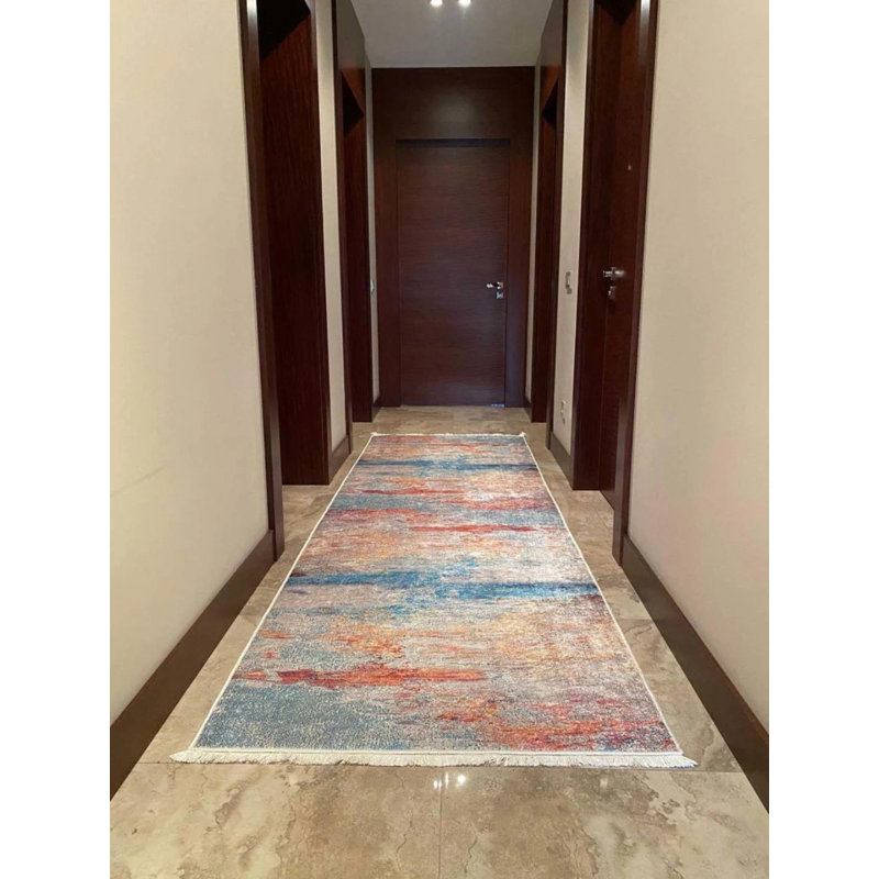 Tapis Matarranz avec envers antidérapant, Tapis de couloir 3 pi 11 po x 8 pi 10 po