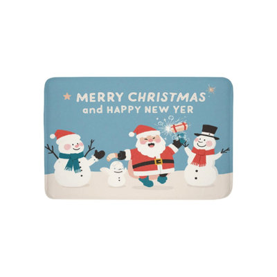 Tapis de bain Christmas Snowman Santa, 36 x 24