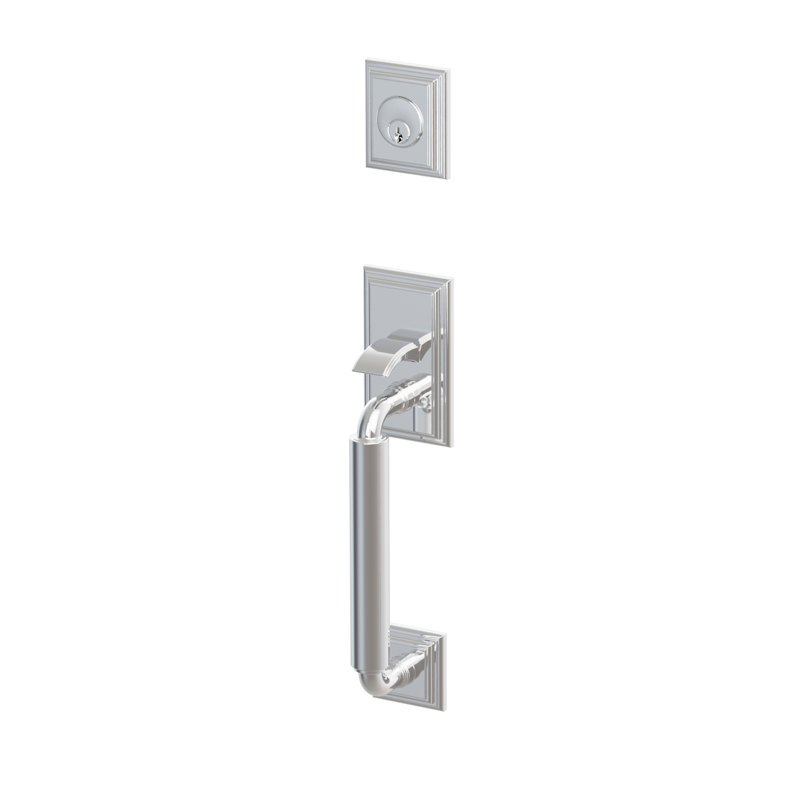 Ensemble d'entrée modulaire cylindrique Emtek, Chrome poli