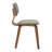 Hoyal Mid-Century Modern Dining Chair - Stained Wood Open Back Accent Chair - Luxury Leather MCM Seating in Single, Set of 2, and Set of 4-1048663889-1040553264