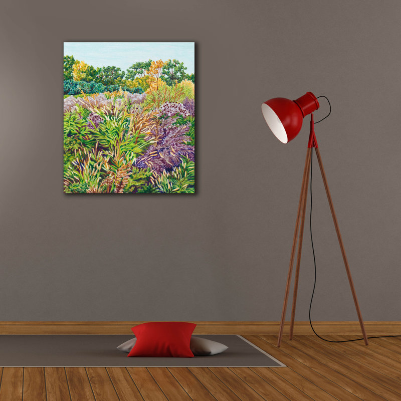 «Ny Littletree Goldenrod» par Andrea Strongwater, art mural sur toile, H 30 po x l 26 po x P 1,5 po