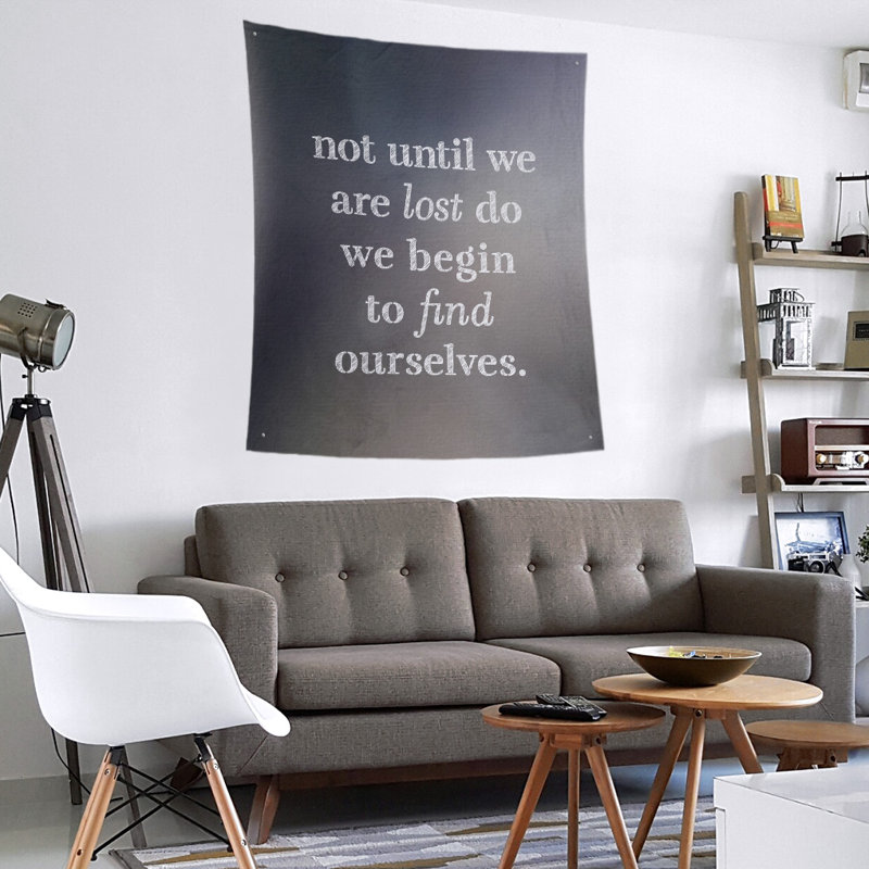 Polyester Tapestry, 60" H x 51" W, Grey