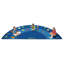 Fun With Phonics Premium Tufted Blue/Red Area Classroom Seating Rug-846978188