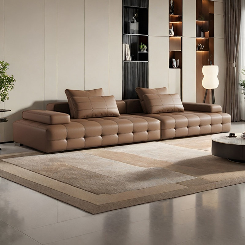 Canapé droit italien, H 25,59 po x l 143,3 po x P 44 po, 5