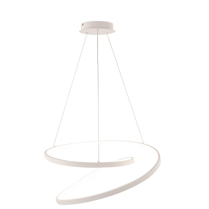 Soundtrack 1 - Light LED Geometric Pendant, White, White