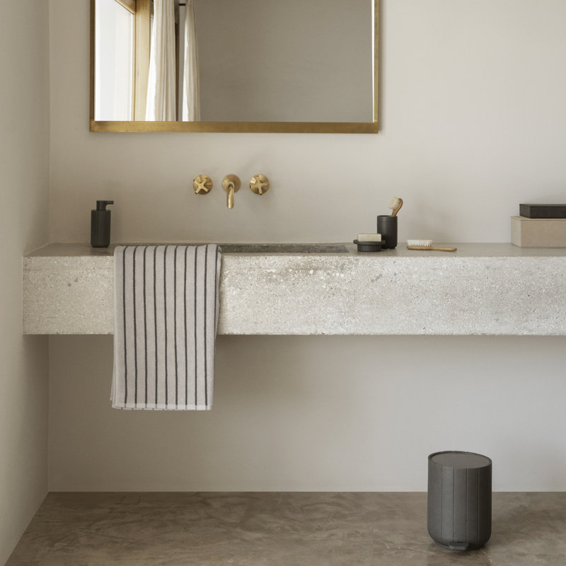 KUA Toilet Brush - Moonbeam (beige), Charcoal