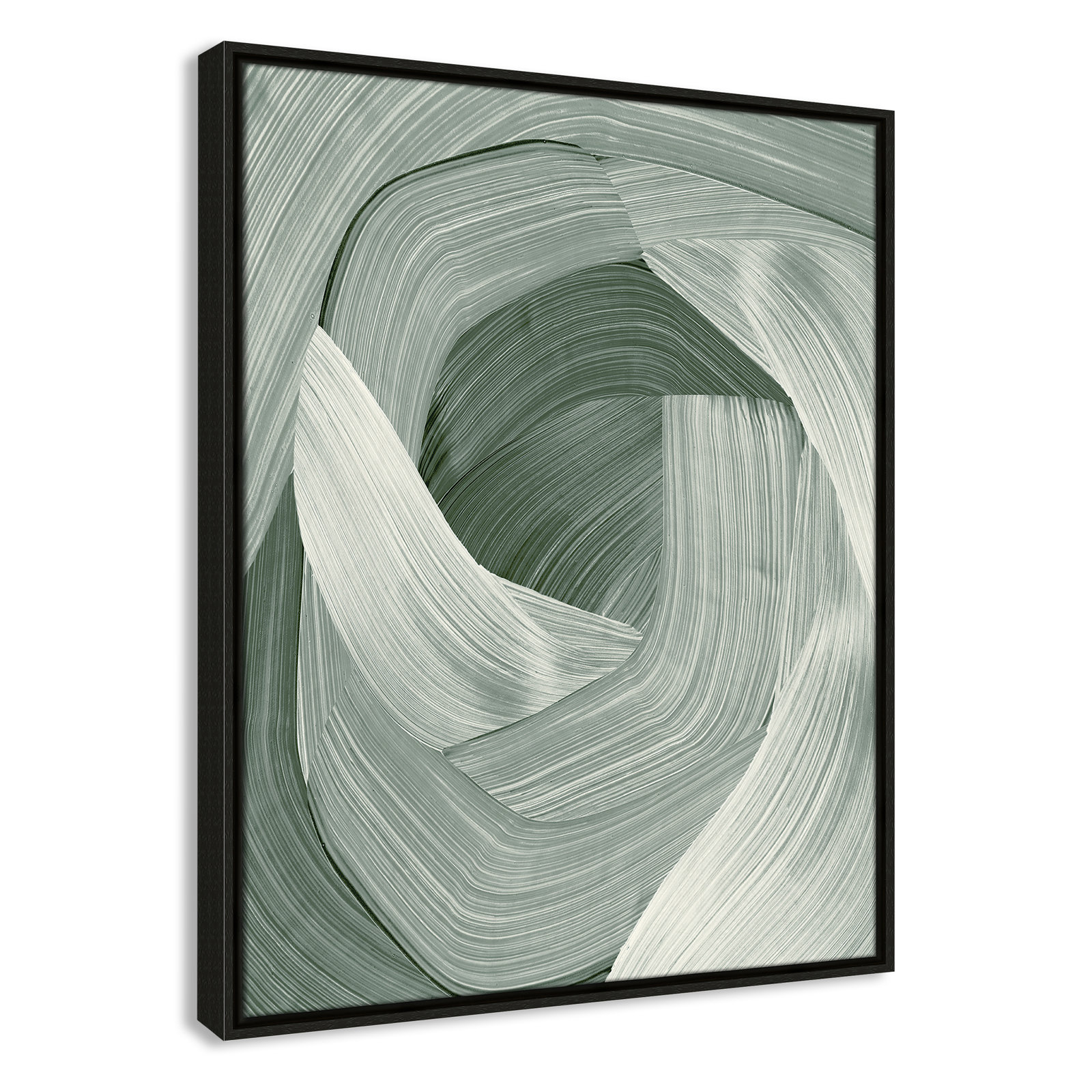 Wyn "Enriched Emerald" Print, 29.5" H x 23.5" W, Espresso 